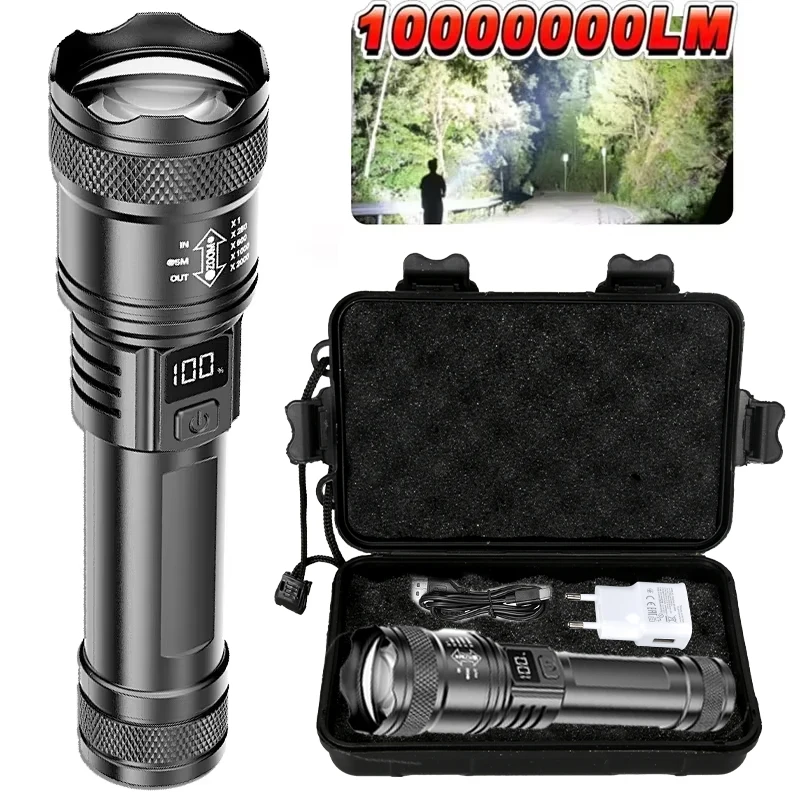 Fishing Light - TY-908M Led-zaklamp 2000LM Type-C Oplaadbare tactische