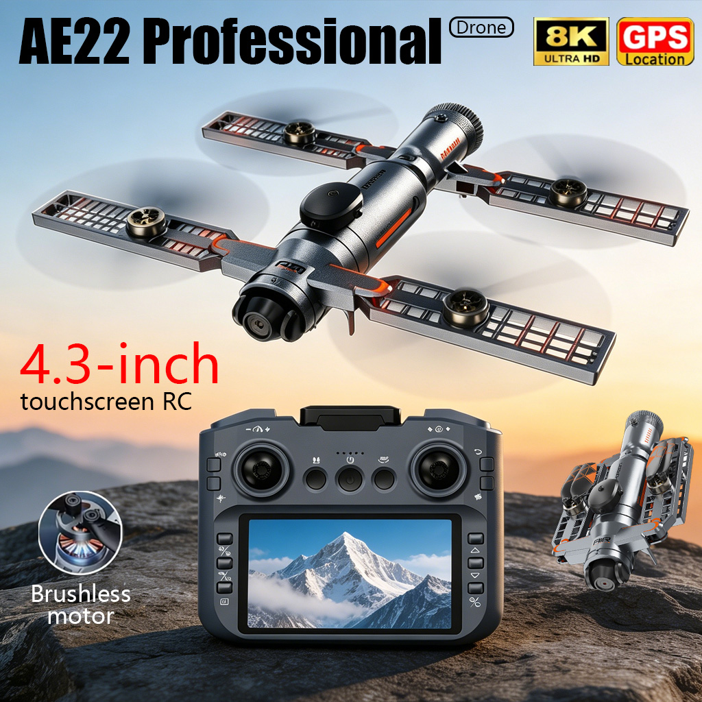 Underwater Camera - Geüpgradede AE22 PRO MAX Opvouwbare Drone
