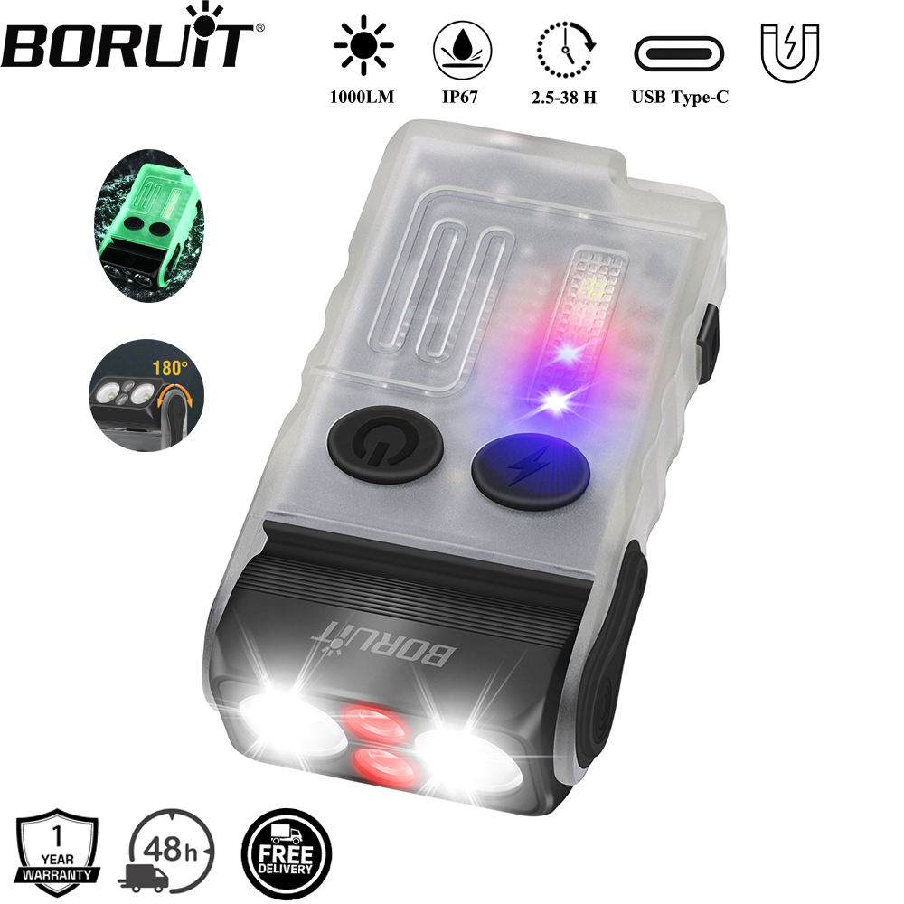 Fishing Light - BORUiT V20 Zoemer EDC LED-sleutelhanger Zaklamp