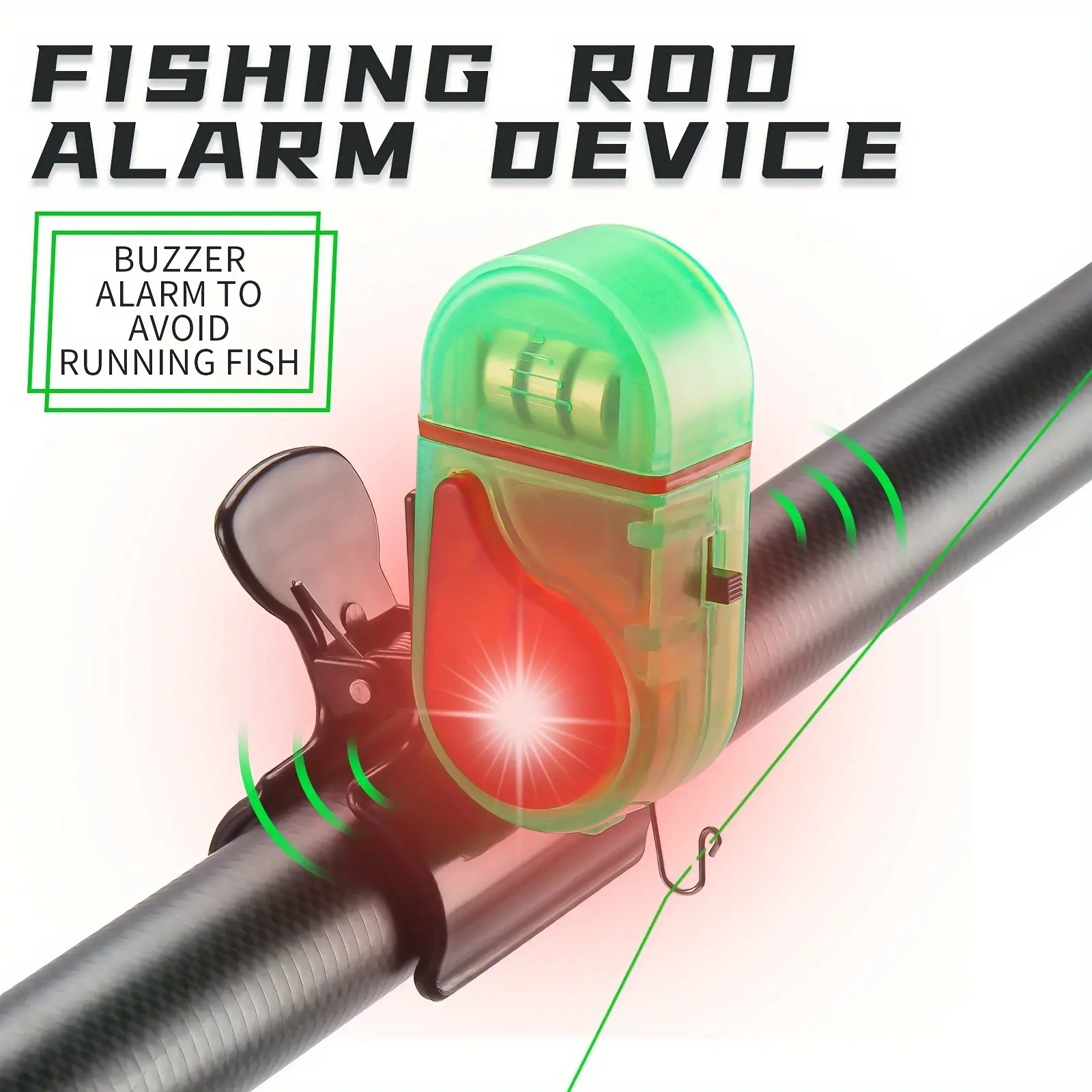 Fish Alarm - 2 stuks LED visbeetmelders, 2025 geüpgradede