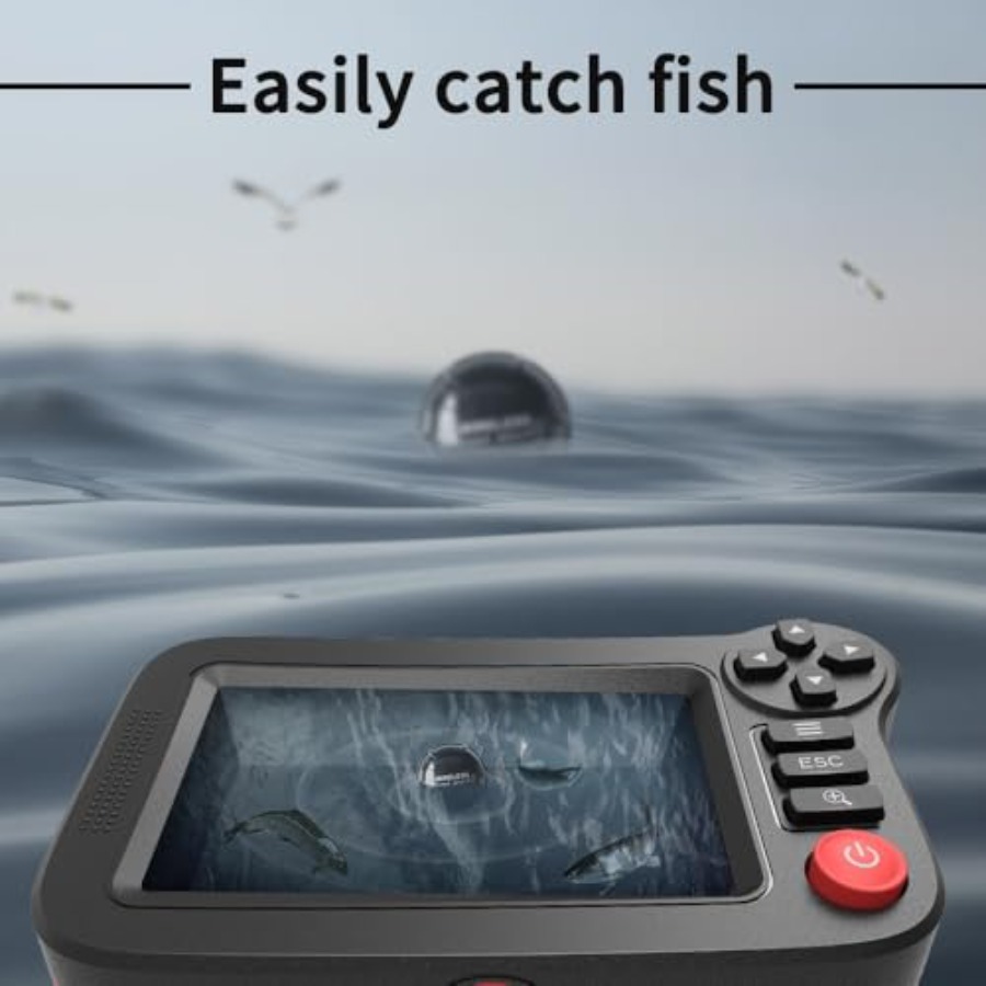 Draagbare viszoeker voor kajak - Fishing Depth Finder recensie en prijs