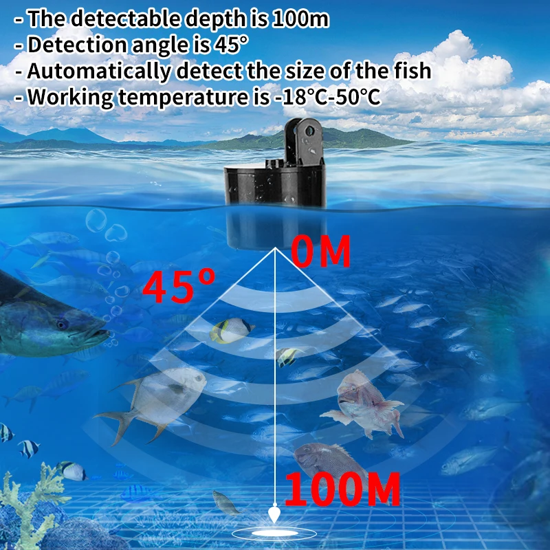 Alarm 100M Draagbare Sonar Vis - Fishing Depth Finder recensie en prijs