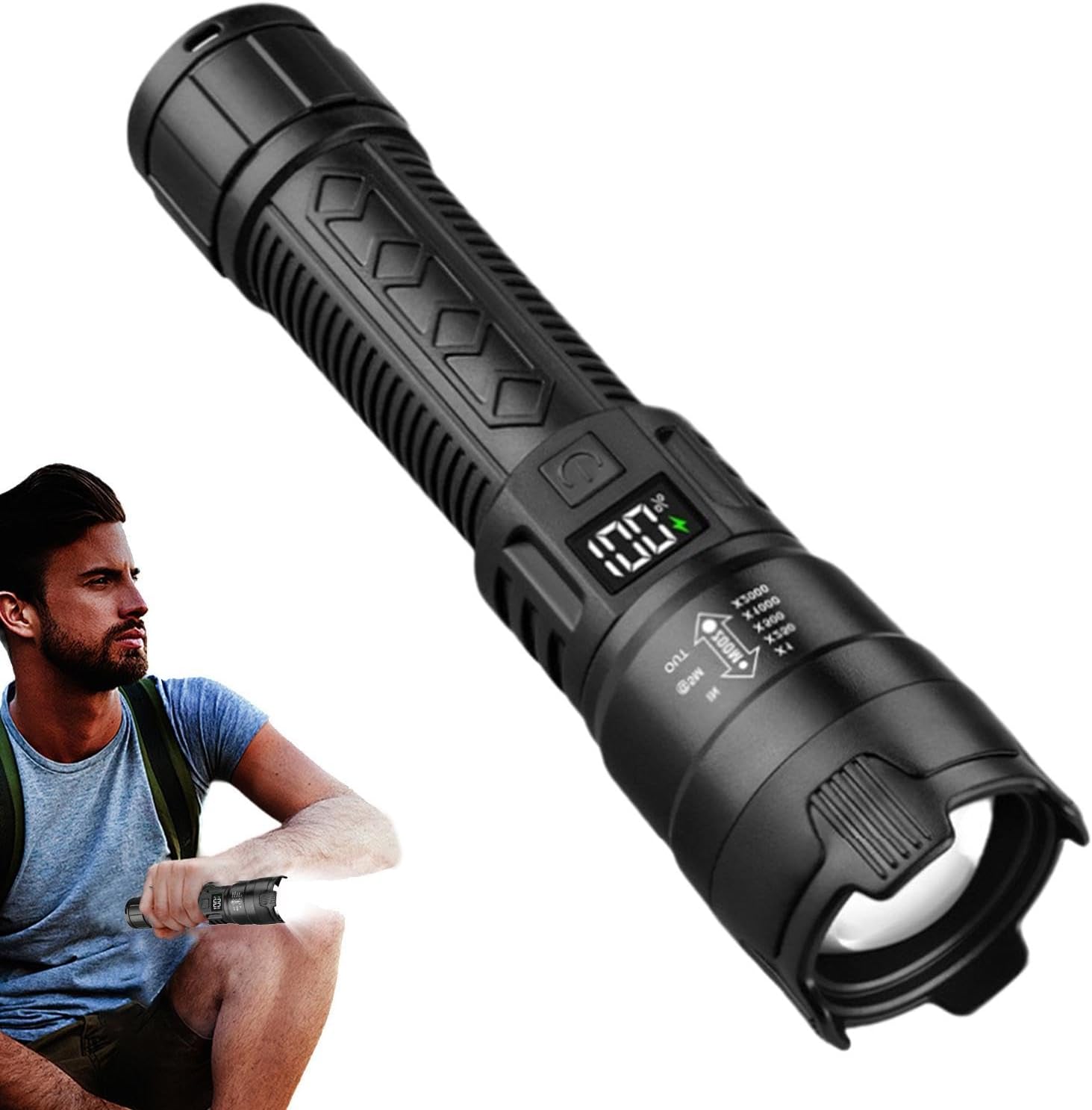 Tactische LED-zaklamp 2000LM U - Fishing Light recensie en prijs