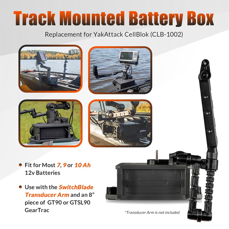 Op een spoor gemonteerde accub - Fish Finder Battery recensie en prijs